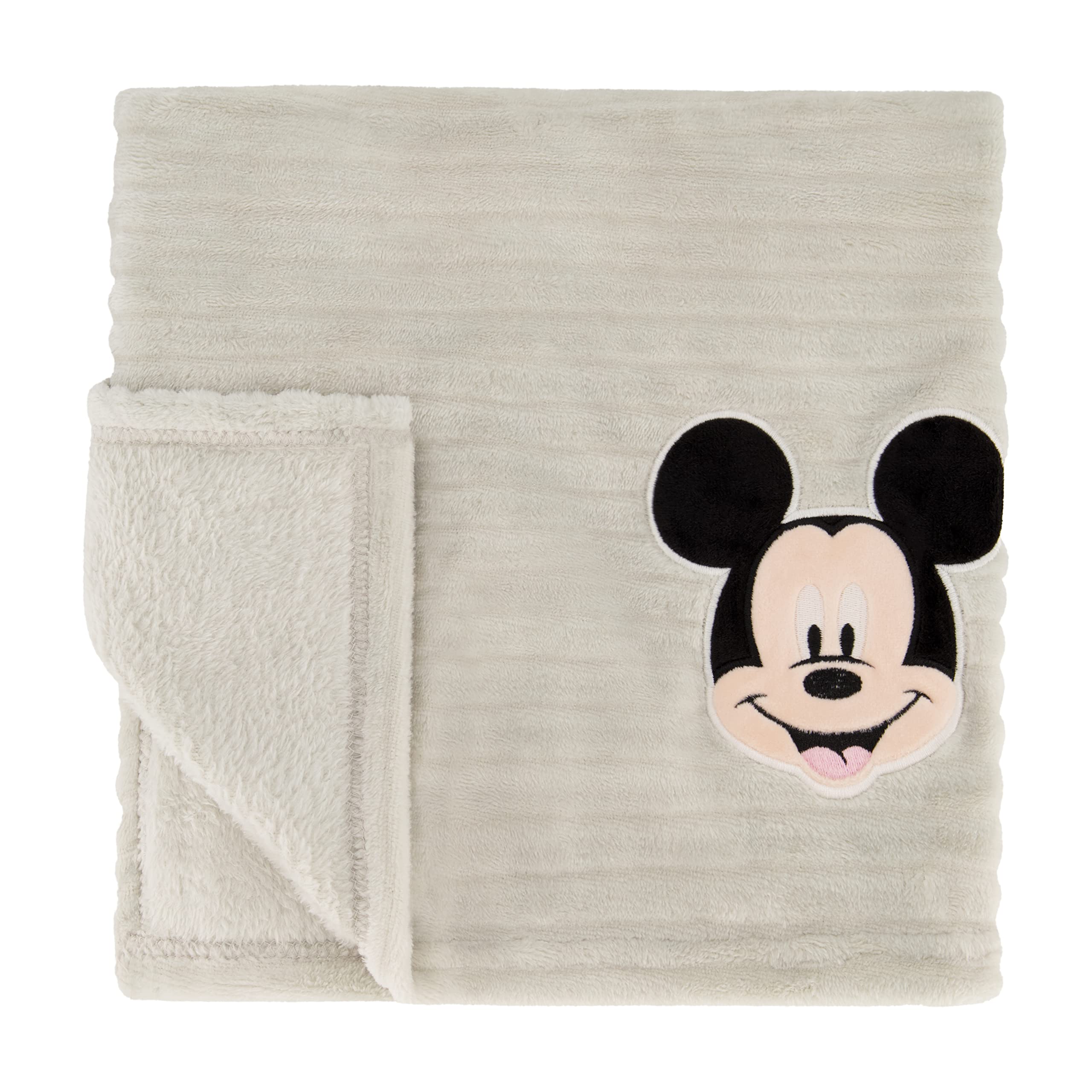 Foto 5 pulgar | Manta para Bebé Disney de Forro Polar Texturizado de Mickey Mouse Paquete de 2 - Venta Internacional