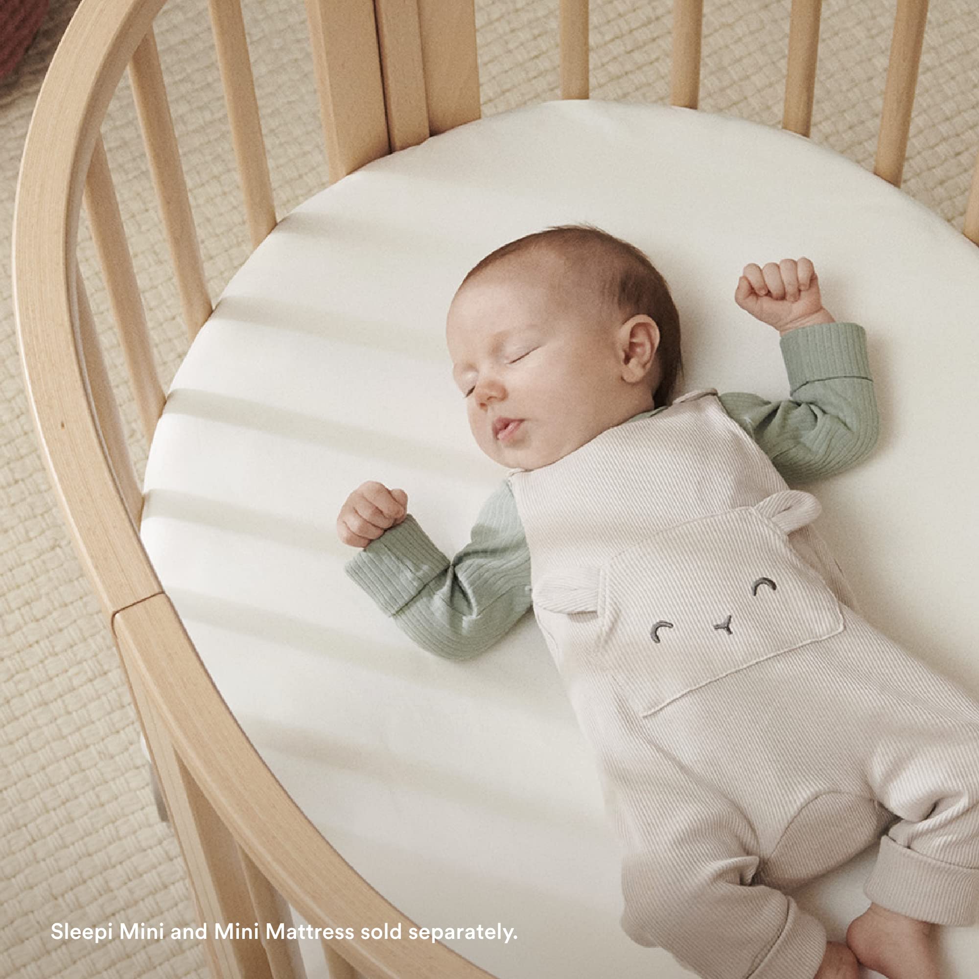 Foto 6 pulgar | Sábana Bajera Ajustable Stokke Sleepi Mini Dots Sage, 100% Algodón - Venta Internacional.