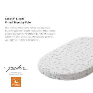 Foto 3 | Sábana Bajera Ajustable Stokke Sleepi De Pehr Life Aquatic, 100% Algodón - Venta Internacional.