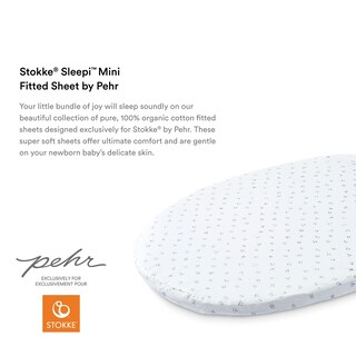 Foto 3 | Sábana Bajera Ajustable Stokke Sleepi Mini de Pehr Algodón Orgánico - Venta Internacional