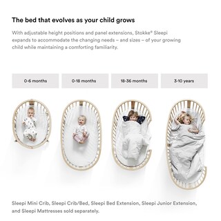 Foto 4 | Sábana Bajera Ajustable Stokke Sleepi Mini de Pehr Algodón Orgánico - Venta Internacional