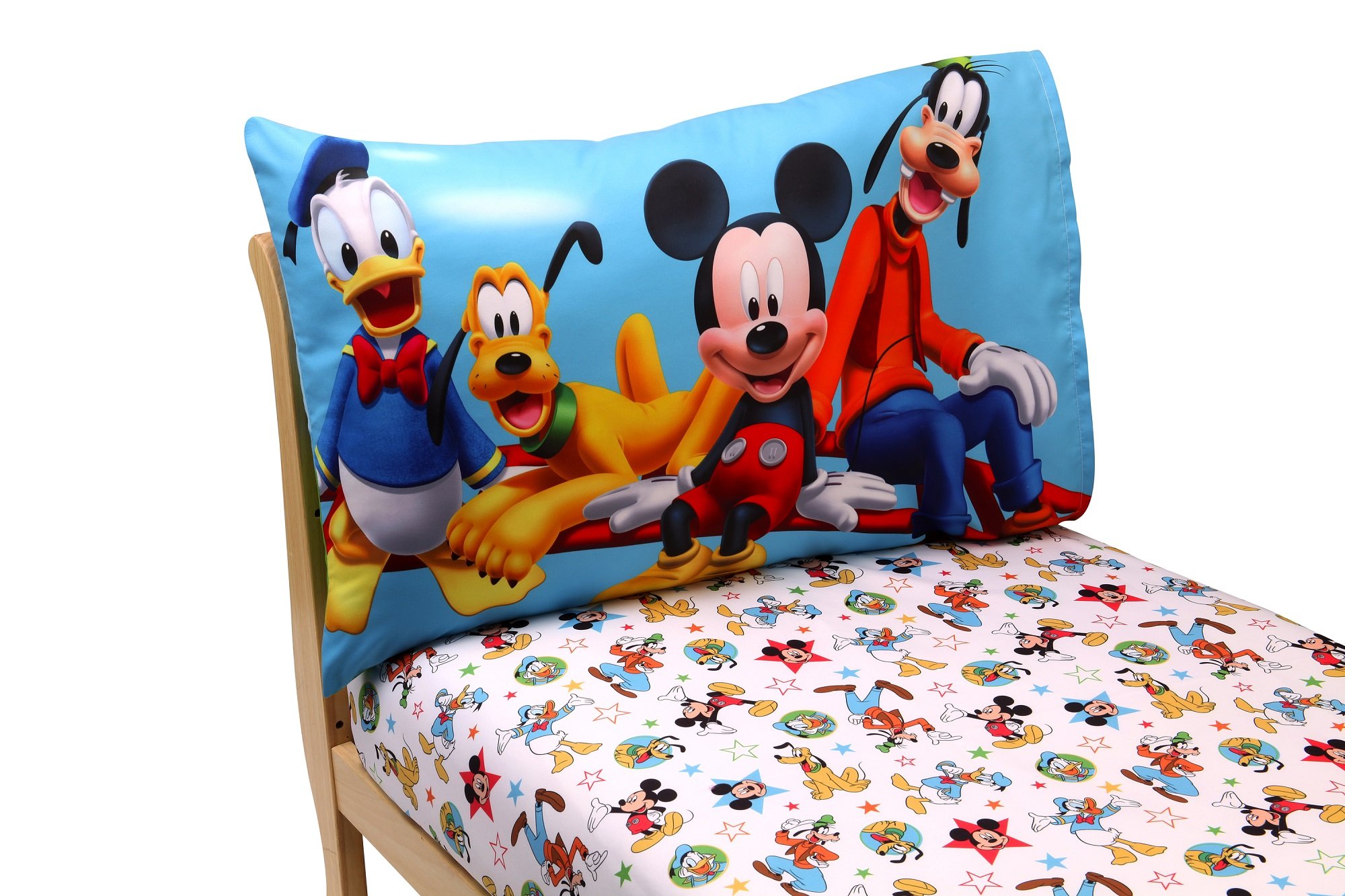Foto 2 pulgar | Juego De Sábanas Disney Mickey Mouse Clubhouse Para Niños Pequeños - Venta Internacional.
