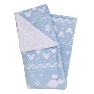 Foto 1 | Manta para Bebé Disney Mickey Mouse Navidad Sherpa 30 x 40 Pulgadas - Venta Internacional