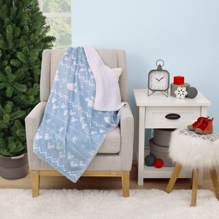 Foto 6 | Manta para Bebé Disney Mickey Mouse Navidad Sherpa 30 x 40 Pulgadas - Venta Internacional