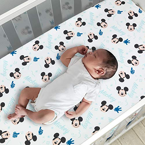 Foto 2 | Sábana Para Cuna Lambs & Ivy Disney Baby Forever Mickey Mouse - Venta Internacional.
