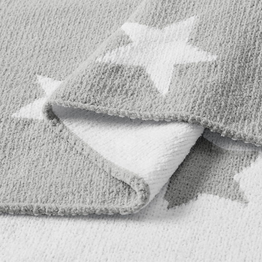 Foto 7 pulgar | Manta Para Bebé Crevent, Acogedora, Suave Y Cálida, Felpilla, 30 X 40 Cm, Gris Con Forma De Estrella - Venta Intern