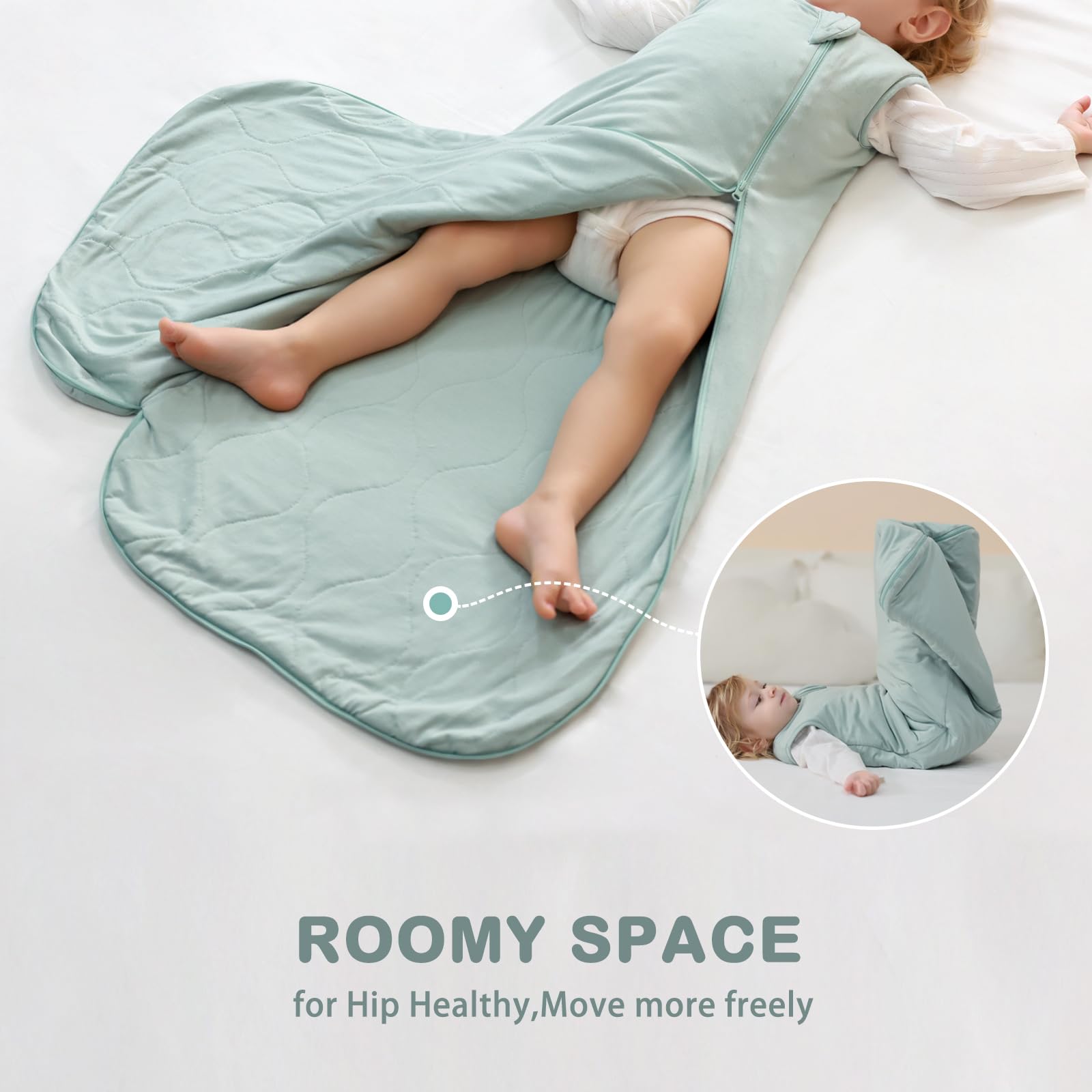 Foto 4 | Saco De Dormir Mosebears Unisex 1.0 Tog, Rayón Supersuave, Bambú, 0-6 M - Venta Internacional.