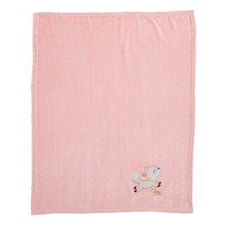 Foto 2 | Frazada Extrasuave Baby Mink Bm160 Rosa Con Diseño Bordado (100 X 80 Cm)