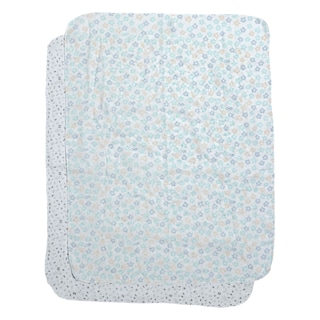 Foto 1 | Set De 2 Sábanas De Muselina Baby Mink Bm983 Azul Confeti