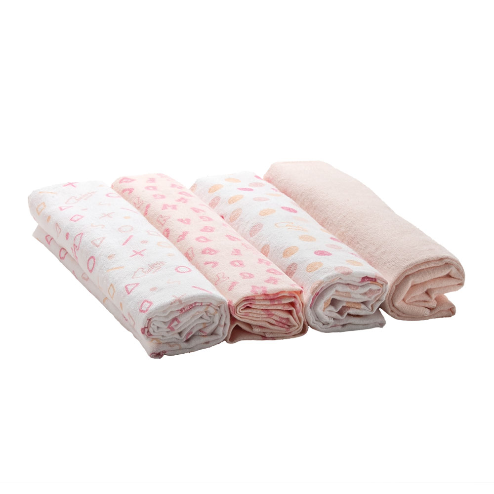 Foto 4 pulgar | Set De Sábanas Recien Nacido Baby Mink Bm305  Rosa (4 Piezas)