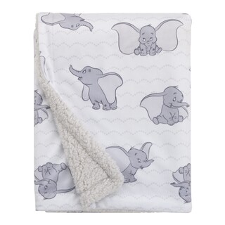 Foto 2 | Manta Para Bebé Disney Dumbo Supersuave Blanco/gris, 76 X 102 Cm - Venta Internacional.