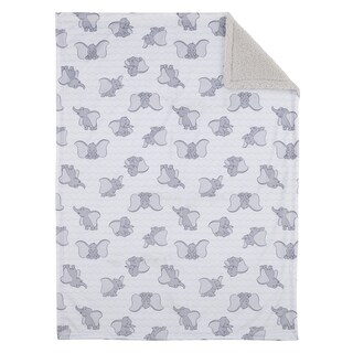 Foto 3 | Manta Para Bebé Disney Dumbo Supersuave Blanco/gris, 76 X 102 Cm - Venta Internacional.