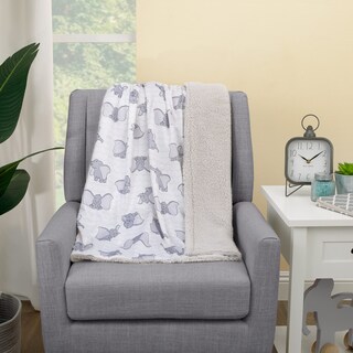 Foto 4 | Manta Para Bebé Disney Dumbo Supersuave Blanco/gris, 76 X 102 Cm - Venta Internacional.