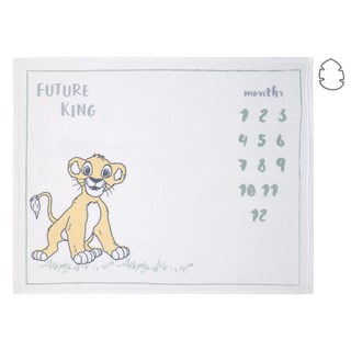 Foto 1 | Manta Para Bebé Disney Lion King Simba Super Soft Milestone - Venta Internacional.