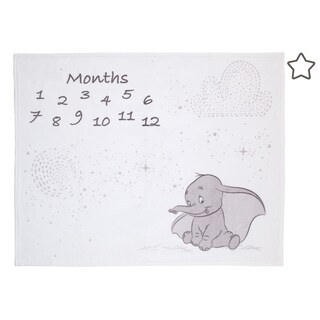 Foto 1 | Manta Para Bebé Disney Dumbo Super Soft Milestone Blanco/gris - Venta Internacional.