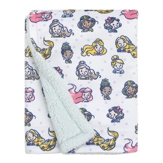 Foto 2 | Manta Para Bebé Disney Princess Super Soft Sherpa Back - Venta Internacional.