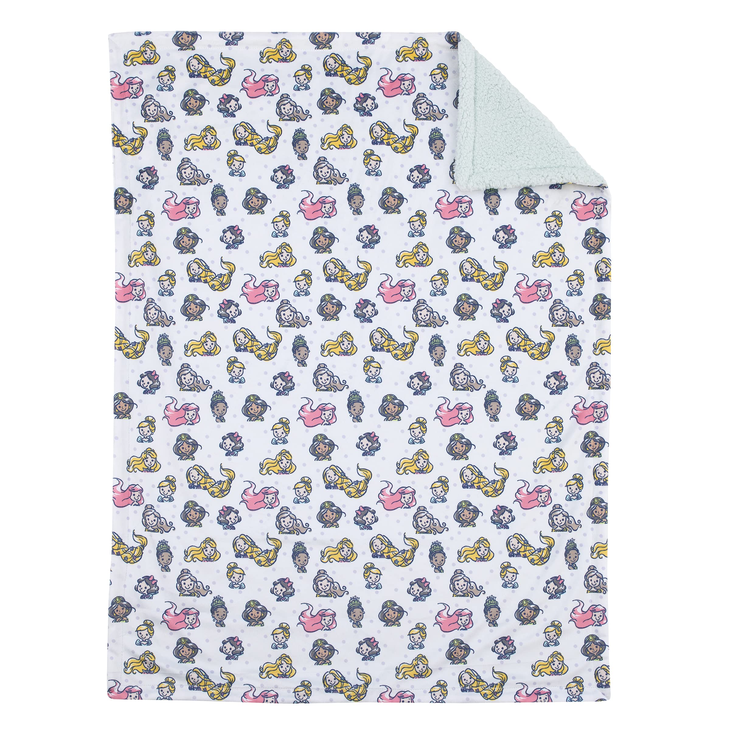 Foto 4 pulgar | Manta Para Bebé Disney Princess Super Soft Sherpa Back - Venta Internacional.