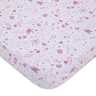 Foto 1 | Sábana Para Cuna Nojo Disney Princess Dare To Dream Rosa Y Blanco - Venta Internacional.
