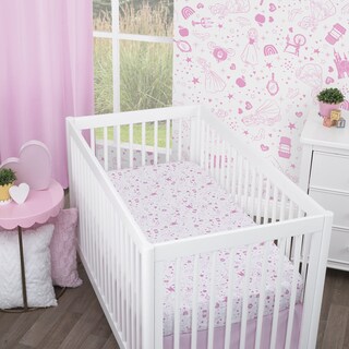 Foto 4 | Sábana Para Cuna Nojo Disney Princess Dare To Dream Rosa Y Blanco - Venta Internacional.