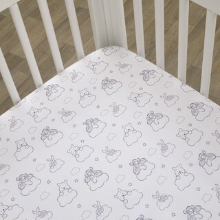 Foto 2 | Sábana Para Cuna Disney Winnie The Pooh Hello Sunshine Con Piglet & Tigger - Venta Internacional.