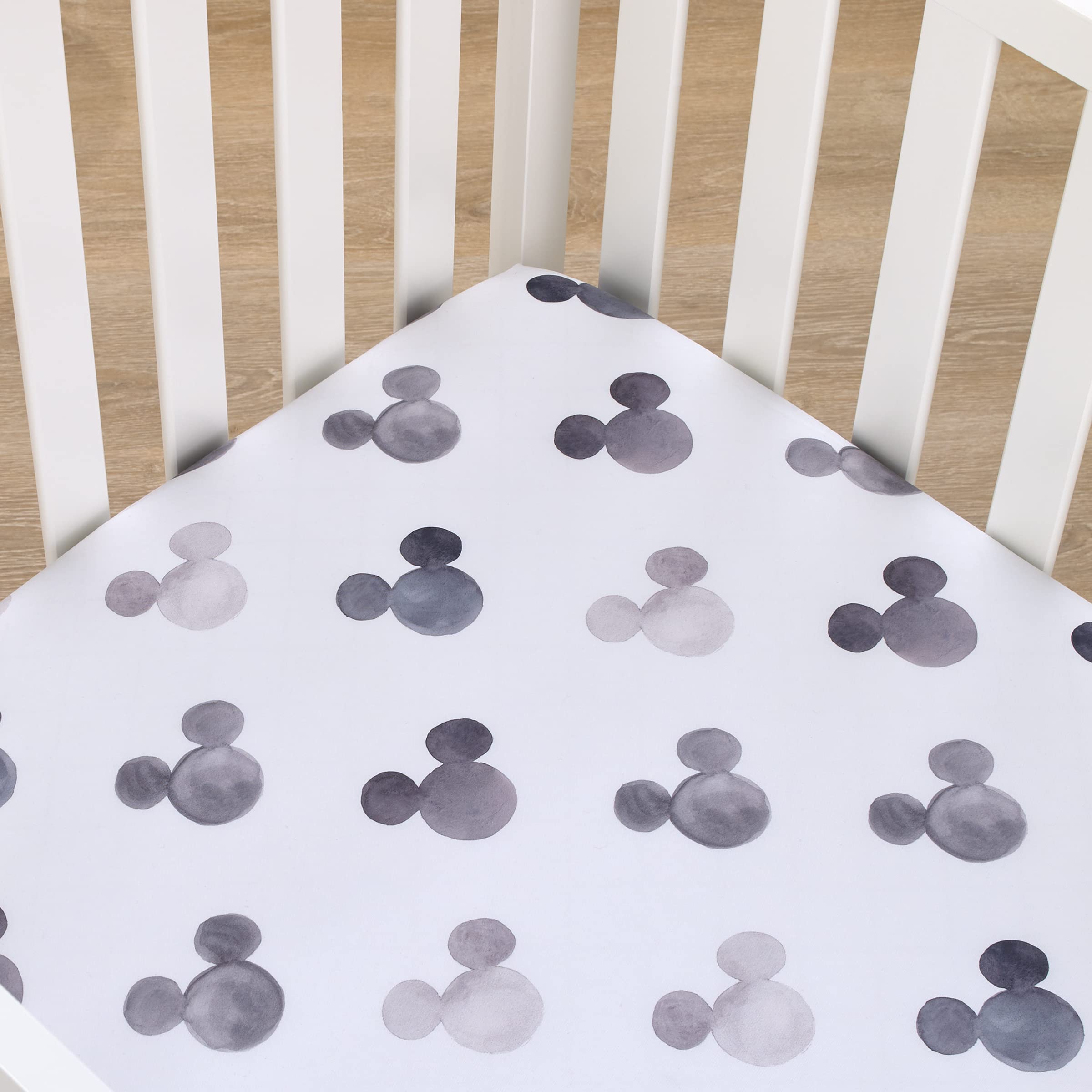 Foto 4 pulgar | Sábana Para Cuna Disney Mickey Mouse, Acuarela, Habitación Infantil, Poliéster - Venta Internacional.