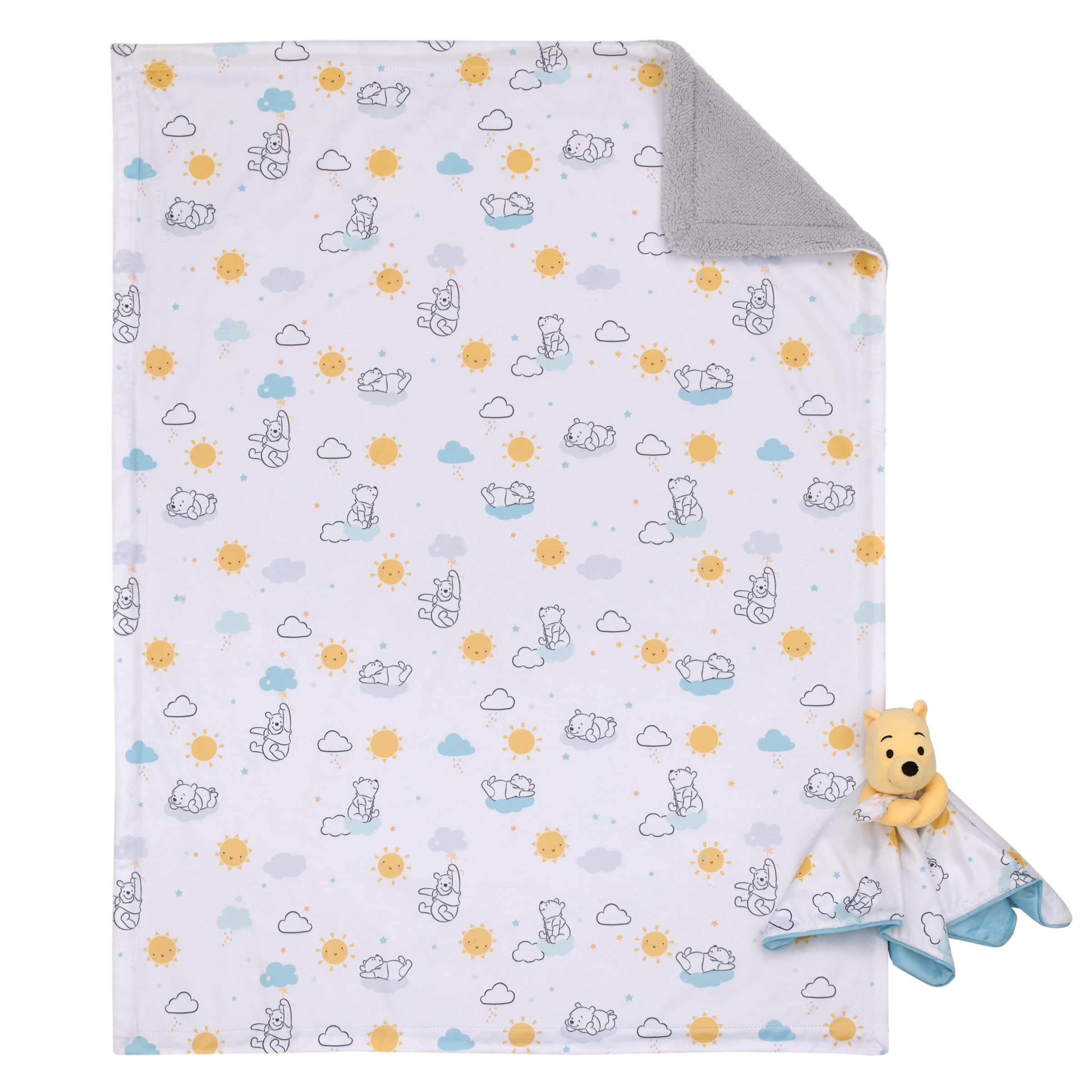 Foto 7 pulgar | Set De Mantas Disney Winnie The Pooh Sunshine And Clouds - Venta Internacional.