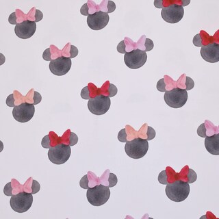 Foto 5 | Sábana Para Cuna Disney Minnie Mouse Con Acuarela Minnie Ears - Venta Internacional.