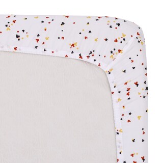 Foto 4 | Sábana Ajustable Para Cuna Con Diseño De Confeti De Mickey Mouse De Disney - Venta Internacional.