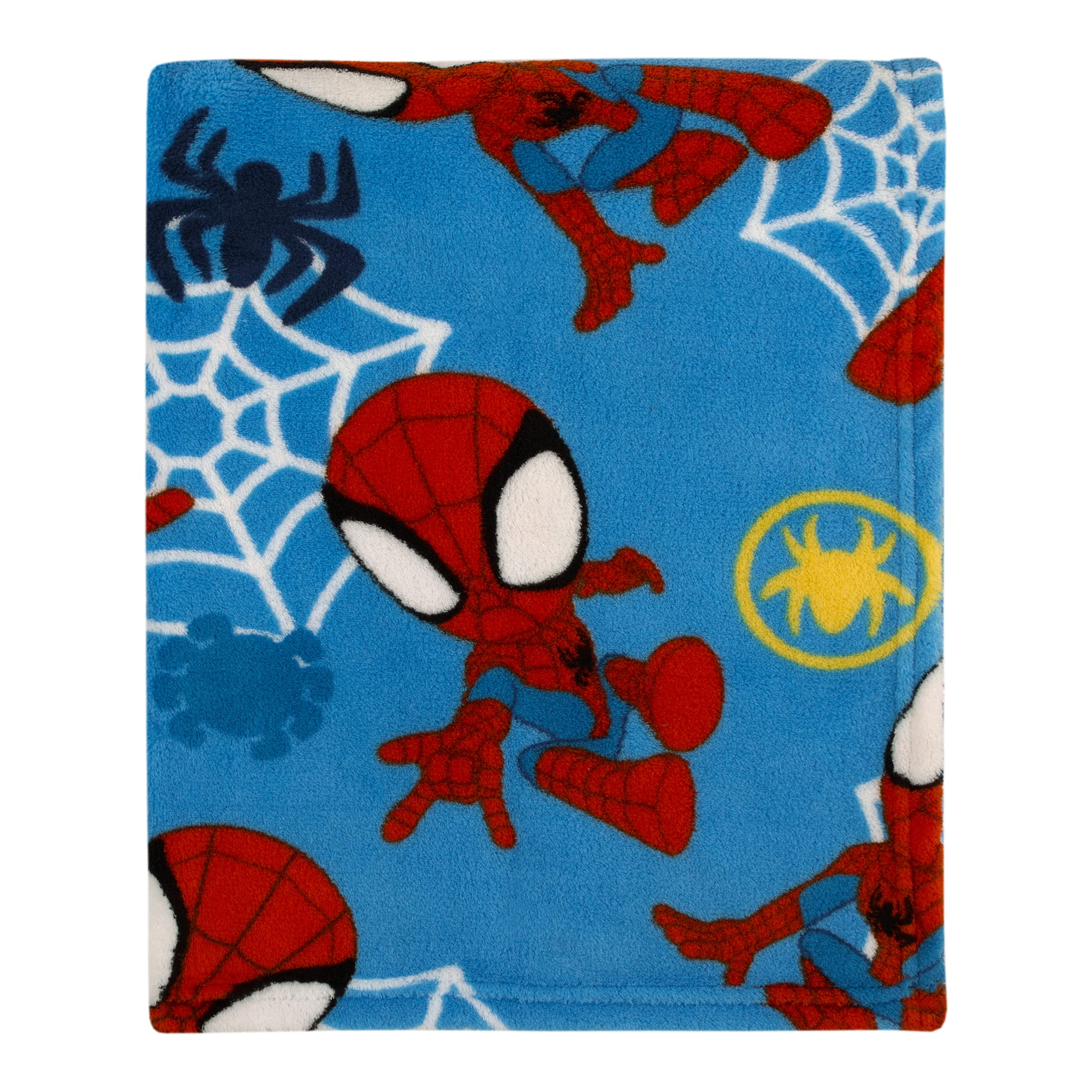 Manta Disney Marvel Spidey Team Supersuave Para Niños Pequeños, Azul, 40 X 50 Cm - Venta Internacional.
