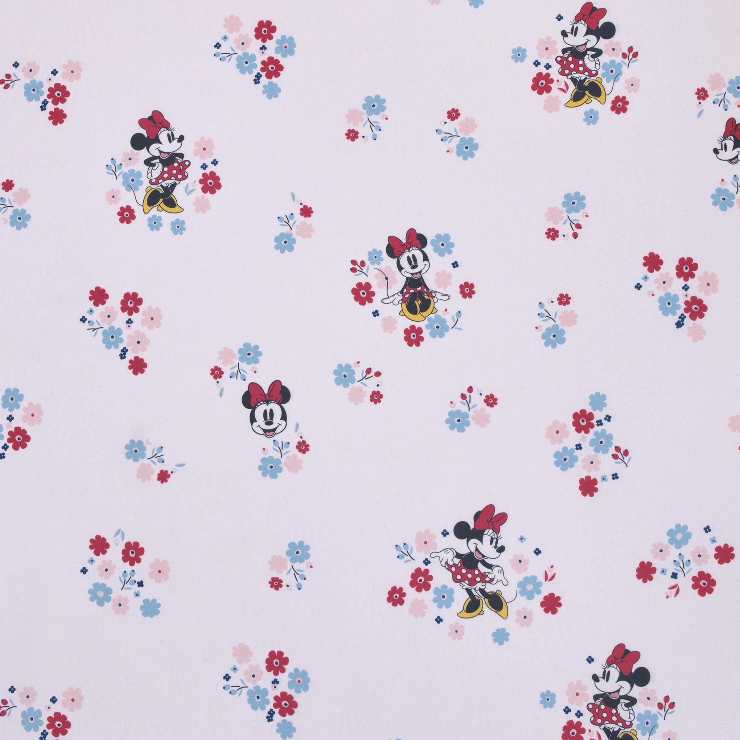 Foto 6 pulgar | Sábana Para Cuna Disney Minnie Mouse Small Town, Minicuna Con Estampado Floral - Venta Internacional.