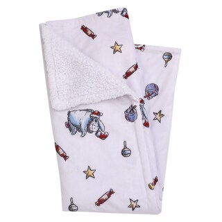 Foto 1 | Manta Para Bebé Disney Con Winnie The Pooh Y Eeyore Christmas - Venta Internacional.
