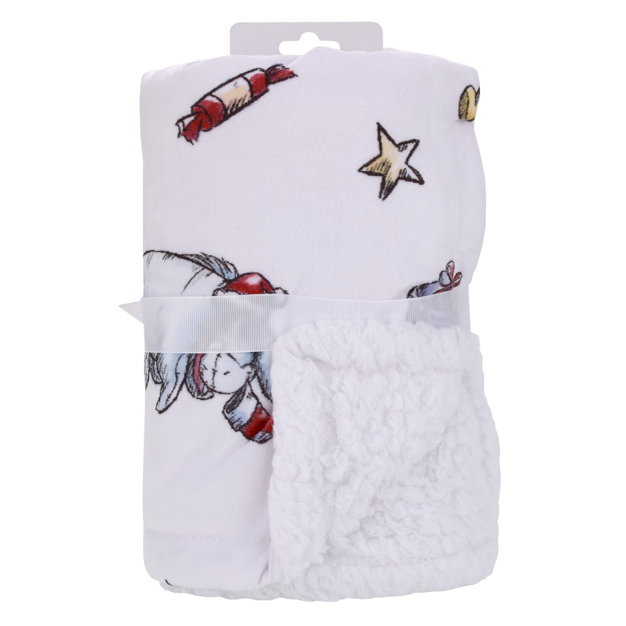 Foto 5 | Manta Para Bebé Disney Con Winnie The Pooh Y Eeyore Christmas - Venta Internacional.