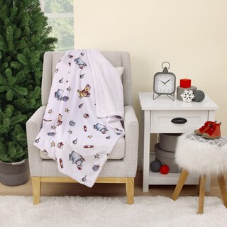 Foto 6 | Manta Para Bebé Disney Con Winnie The Pooh Y Eeyore Christmas - Venta Internacional.