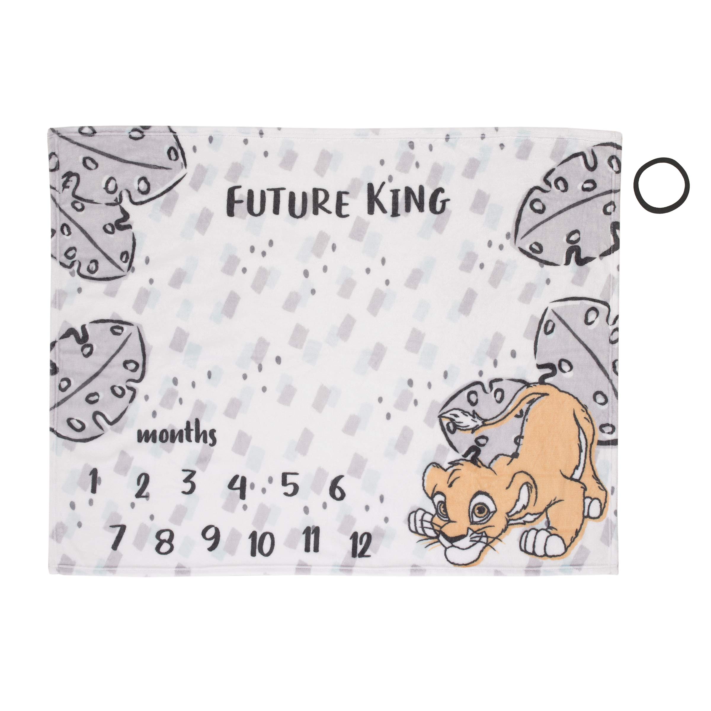 Manta Para Bebé Disney Lion King Simba Milestone Supersuave - Venta Internacional.