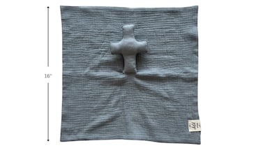 Foto 2 | Manta De Seguridad Cross Lovey Blessing Christian Baby Blue - Venta Internacional.