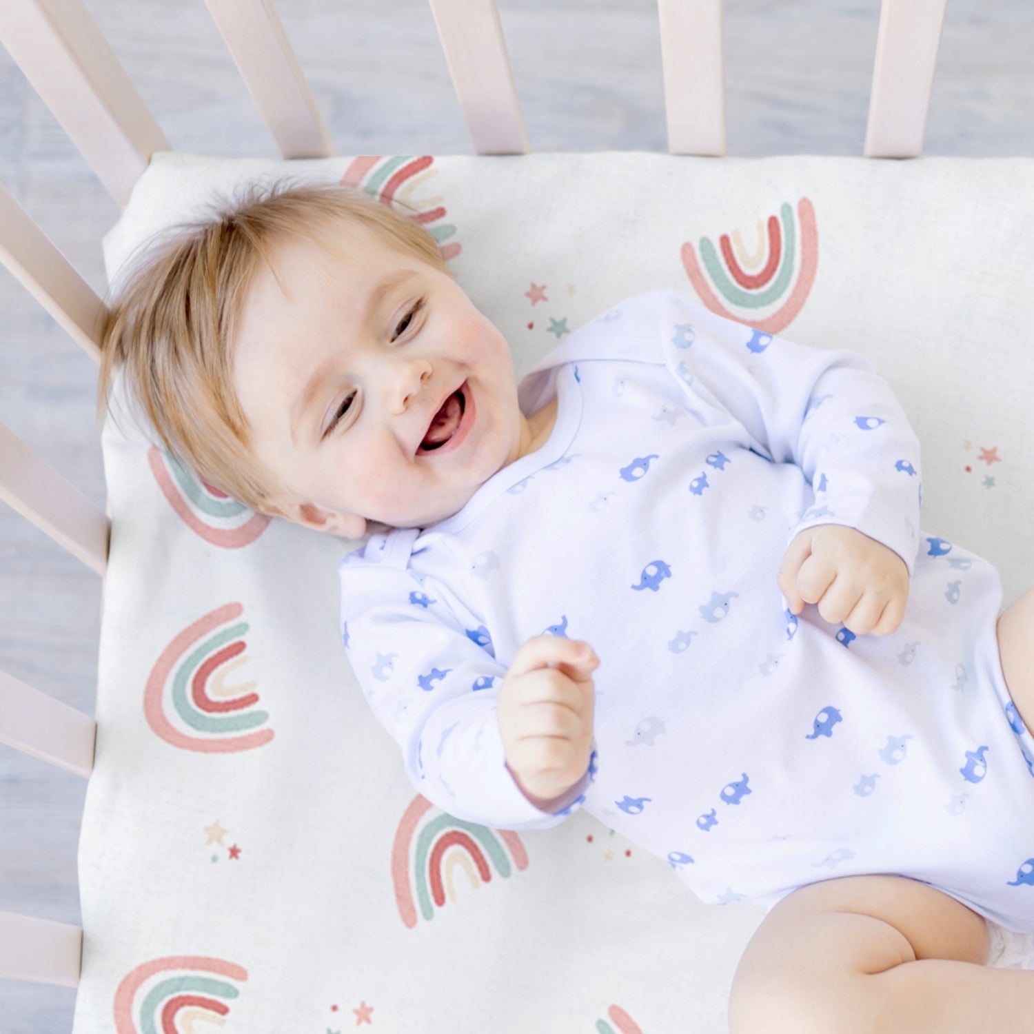 Foto 6 | Set 2 Sábanas De Cajón Nap Baby Para Colecho 70x100cm - Arcoiris Love