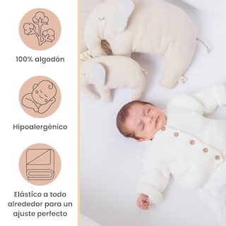 Foto 2 | Set 2 Sábanas De Cajón Nap Baby Para Colecho 70x100cm - Blanco