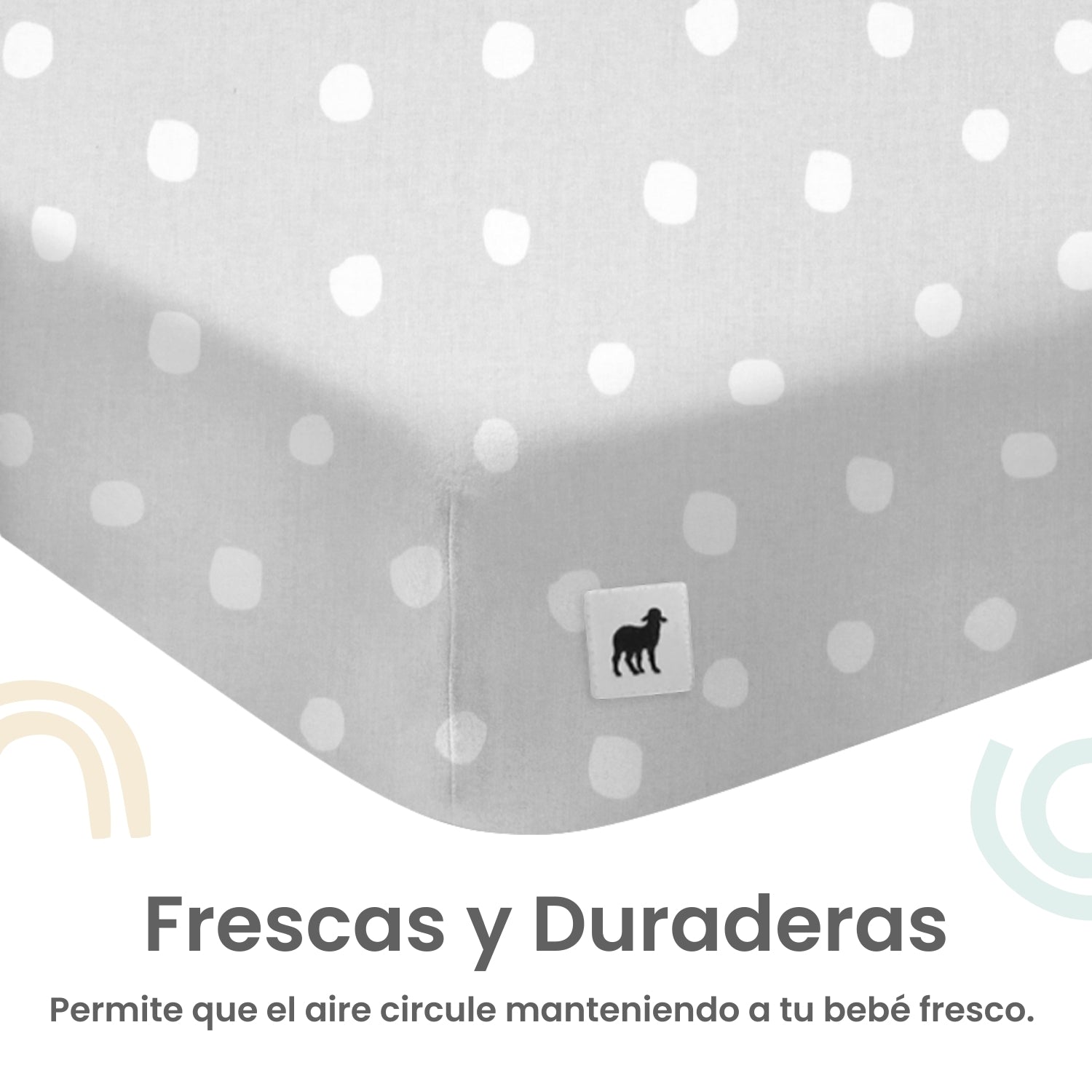 Foto 4 | Set 2 Sábanas De Cajón Nap Baby Para Cama Cuna 95x140cm - Lunares
