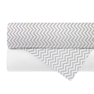 Foto 1 | Set 2 Sábanas De Cajón Nap Baby Para Mini Colecho 50x90cm - Chevron Gris