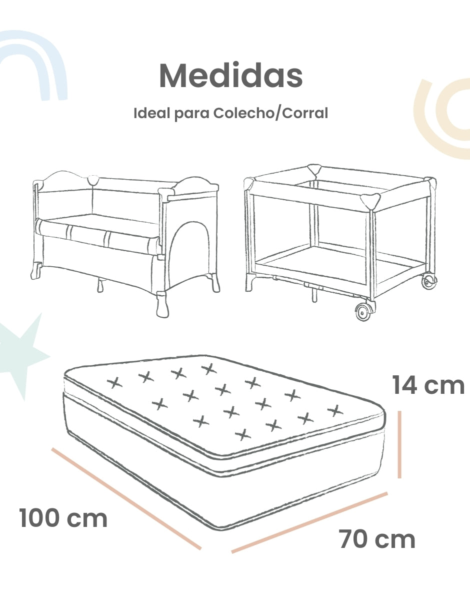 Foto 7 pulgar | Juego De Sábanas 3 Pzas Nap Baby Para Colecho 70x100cm - Blanco