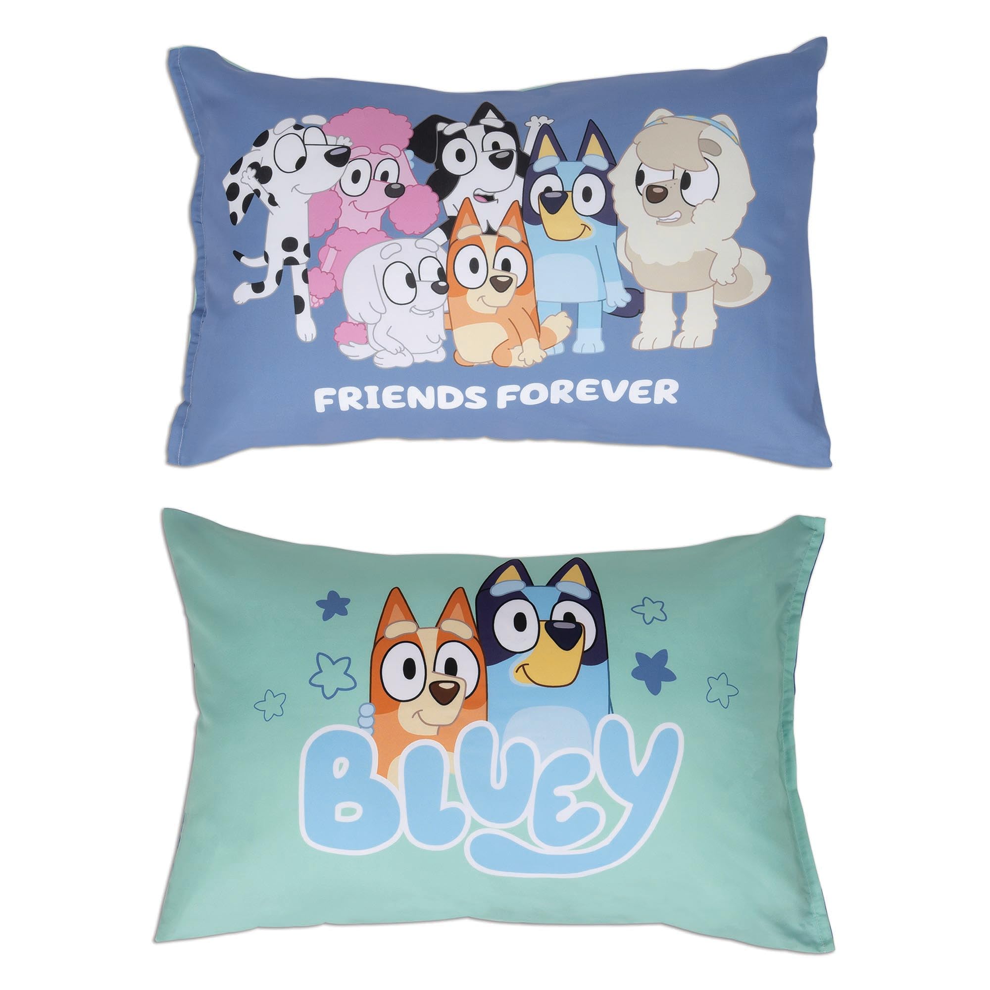 Foto 5 pulgar | Juego De Sábanas Bluey Para Cama O Cuna Para Niños Pequeños, Color Verde - Venta Internacional.