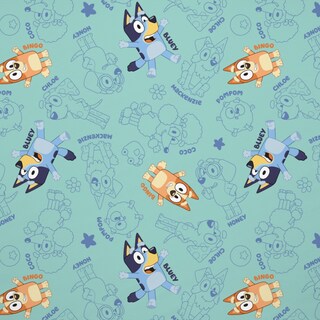 Foto 6 | Juego De Sábanas Bluey Para Cama O Cuna Para Niños Pequeños, Color Verde - Venta Internacional.