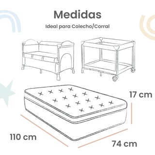 Foto 5 | Juego De Sábanas 3 Pzas Nap Baby Para Colecho/corral 74x110cm - Chevron Gris