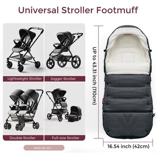 Foto 5 | Saco Para Cochecito Momcozy, Universal, Ultrasuave, Resistente A La Intemperie - Venta Internacional.