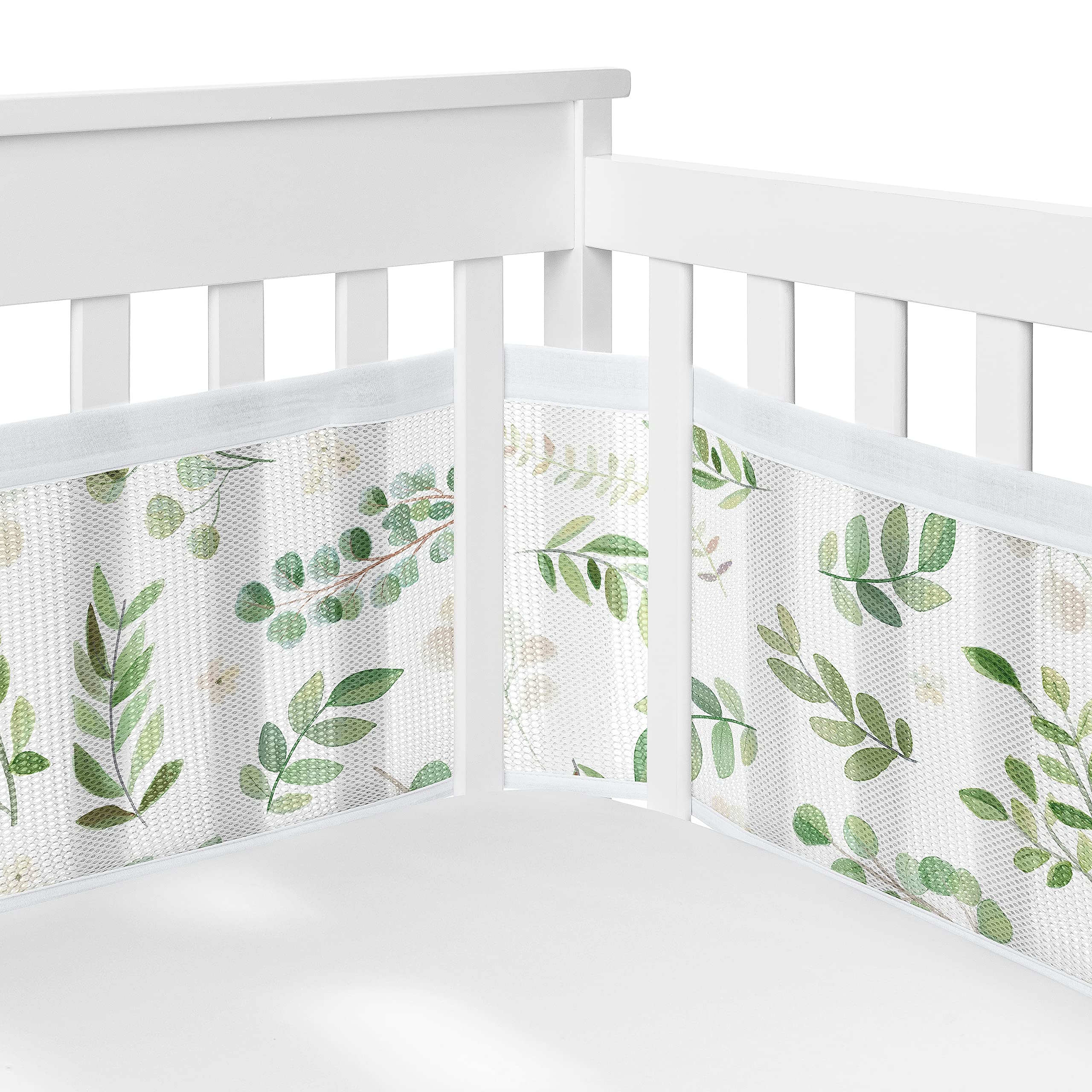 Foto 2 pulgar | Forro De Cuna Sweet Jojo Designs + Breathablebaby Green Boho - Venta Internacional.