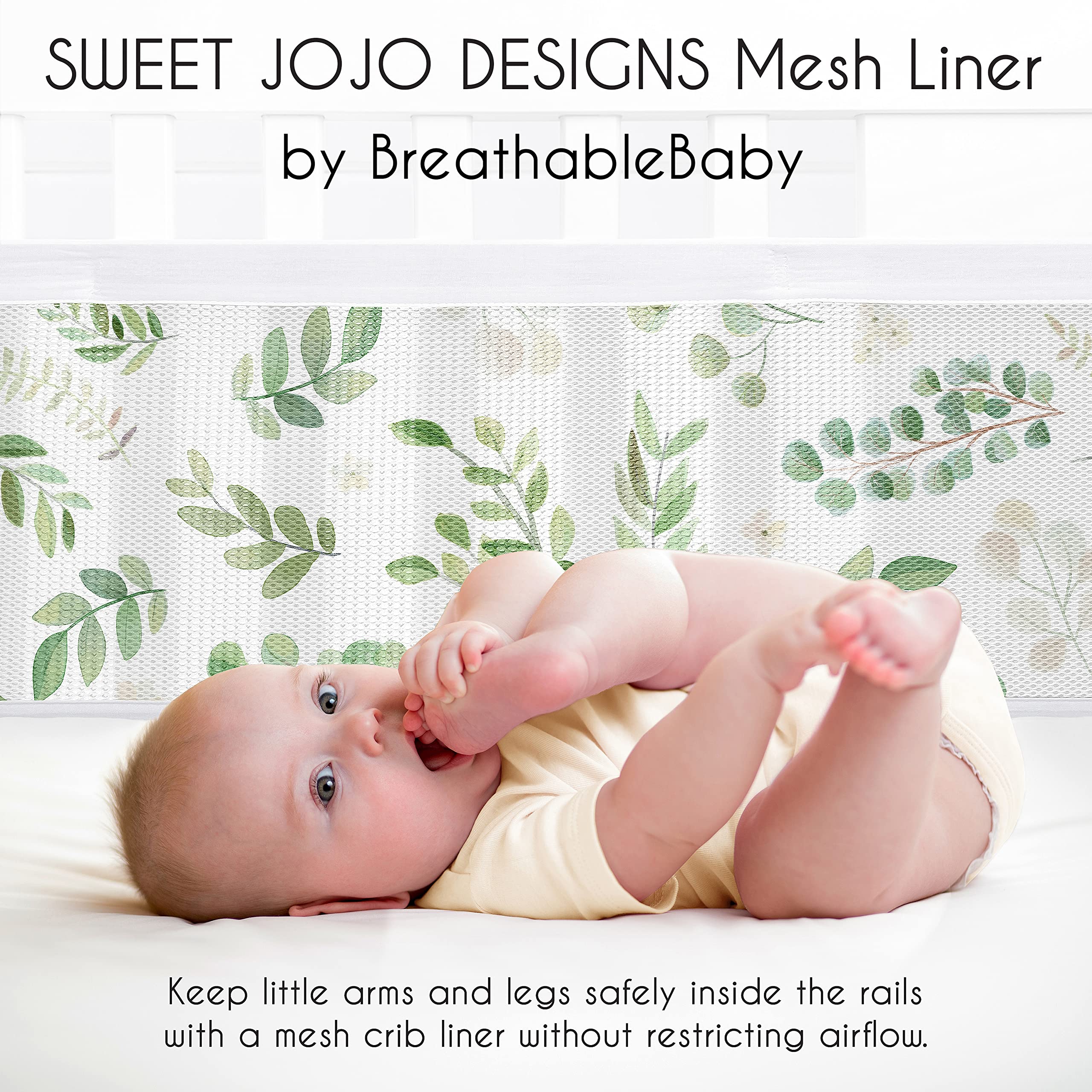 Foto 3 | Forro De Cuna Sweet Jojo Designs + Breathablebaby Green Boho - Venta Internacional.