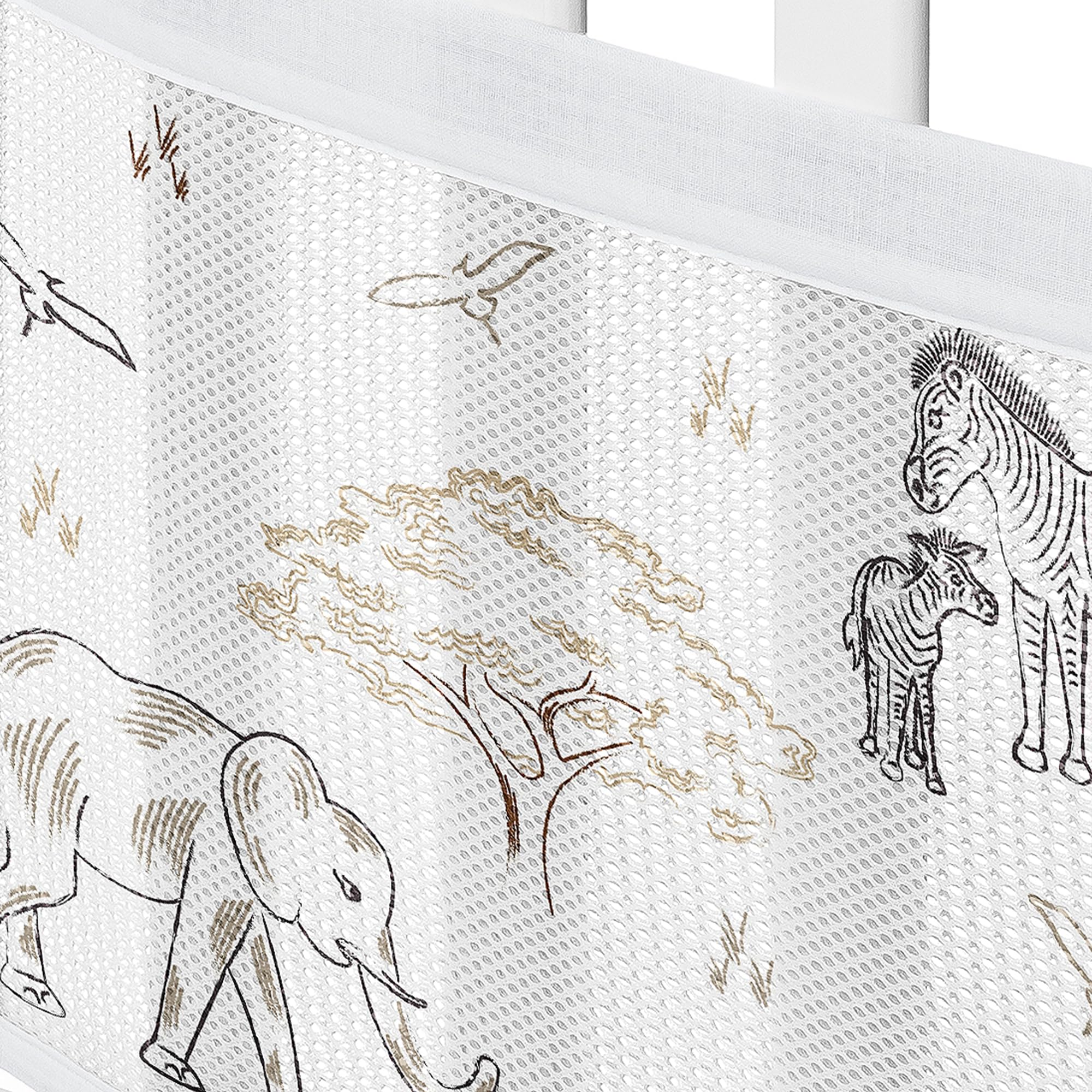 Foto 5 | Forro De Malla Para Cuna Sweet Jojo Designs + Breathablebaby Jungle - Venta Internacional.