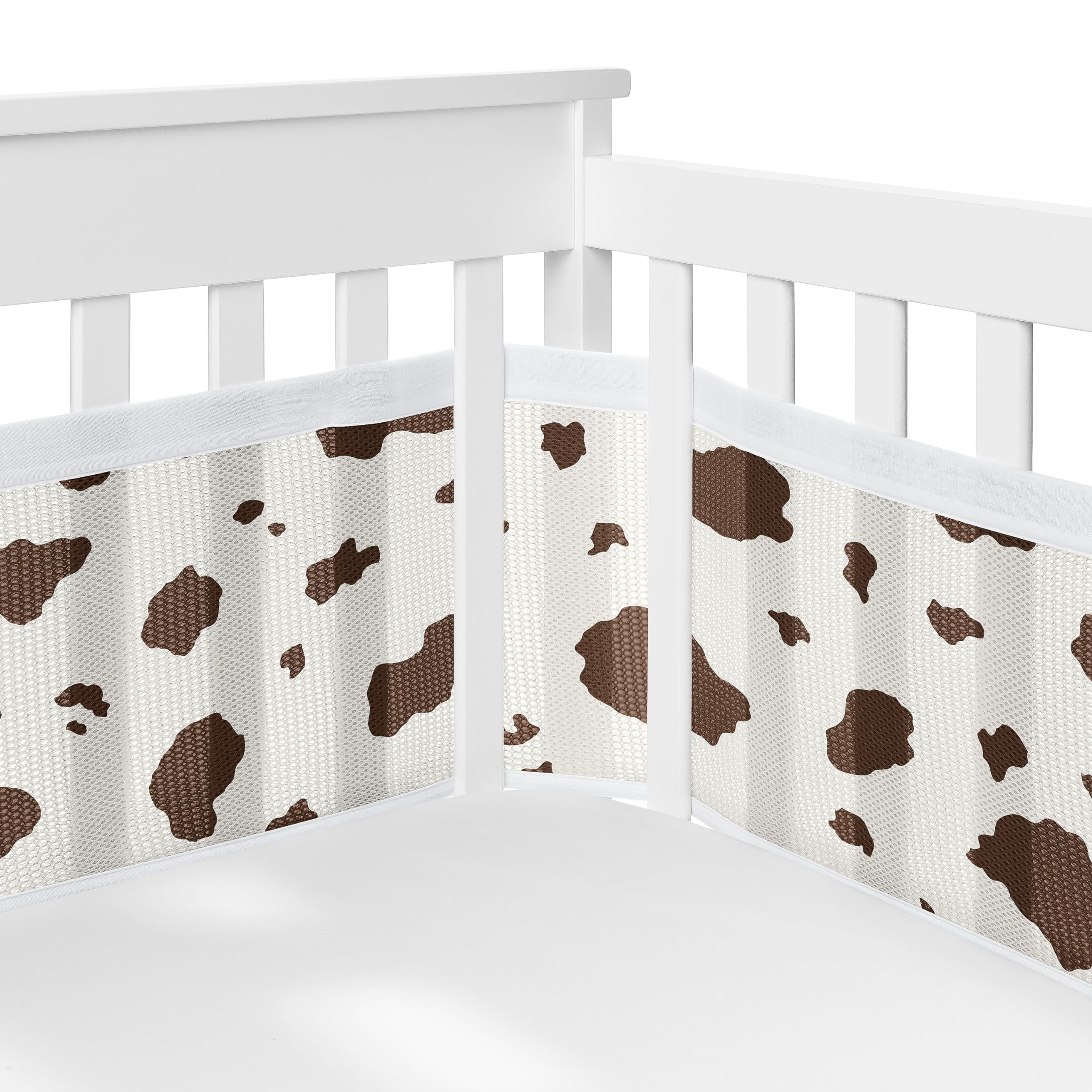 Foto 2 pulgar | Forro De Malla Para Cuna Sweet Jojo Designs + Breathablebaby Brown - Venta Internacional.