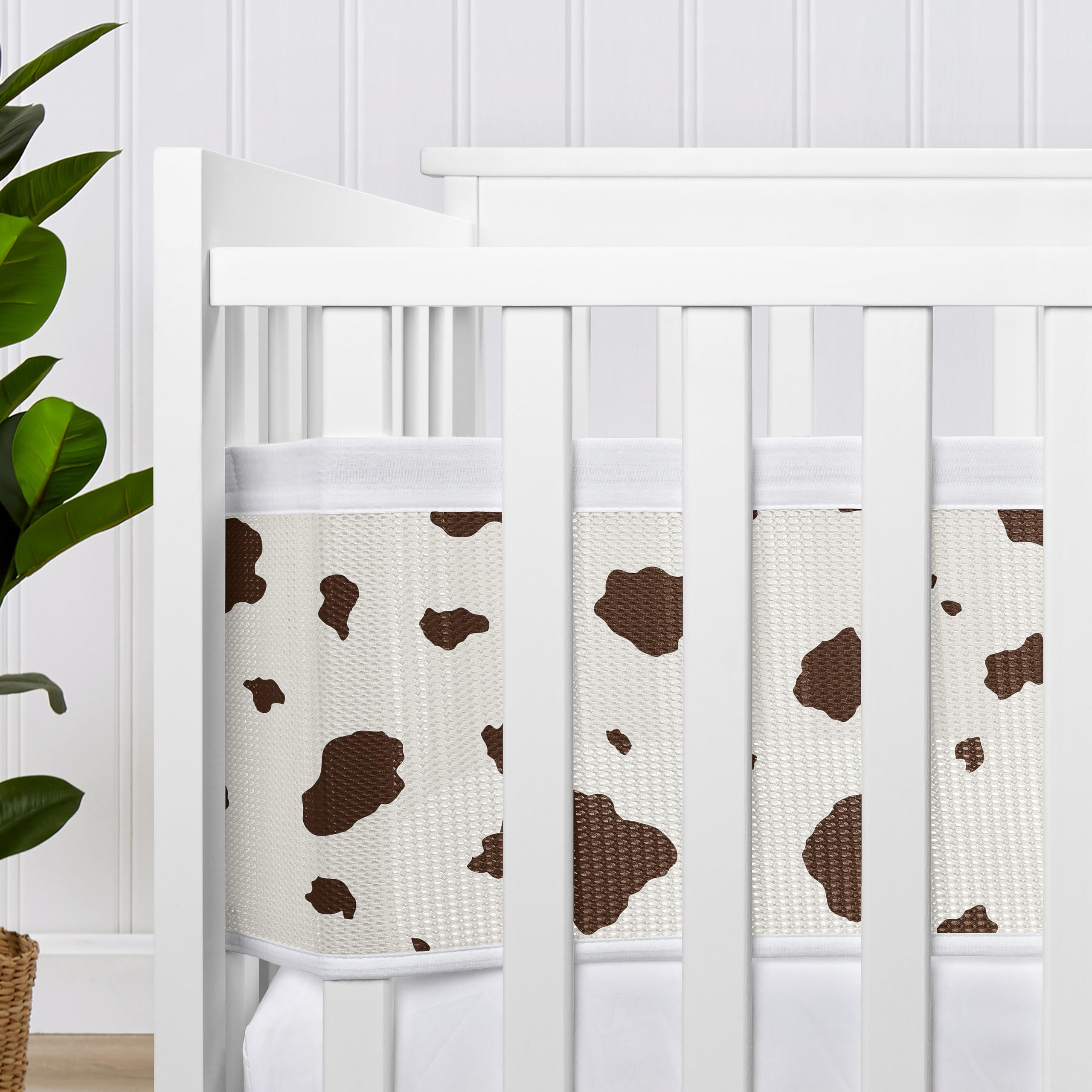 Foto 5 pulgar | Forro De Malla Para Cuna Sweet Jojo Designs + Breathablebaby Brown - Venta Internacional.