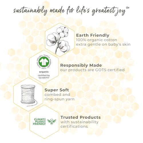 Foto 6 | Manta Portátil Burt's Bees Baby Beekeeper, 100% Algodón Orgánico - Venta Internacional
